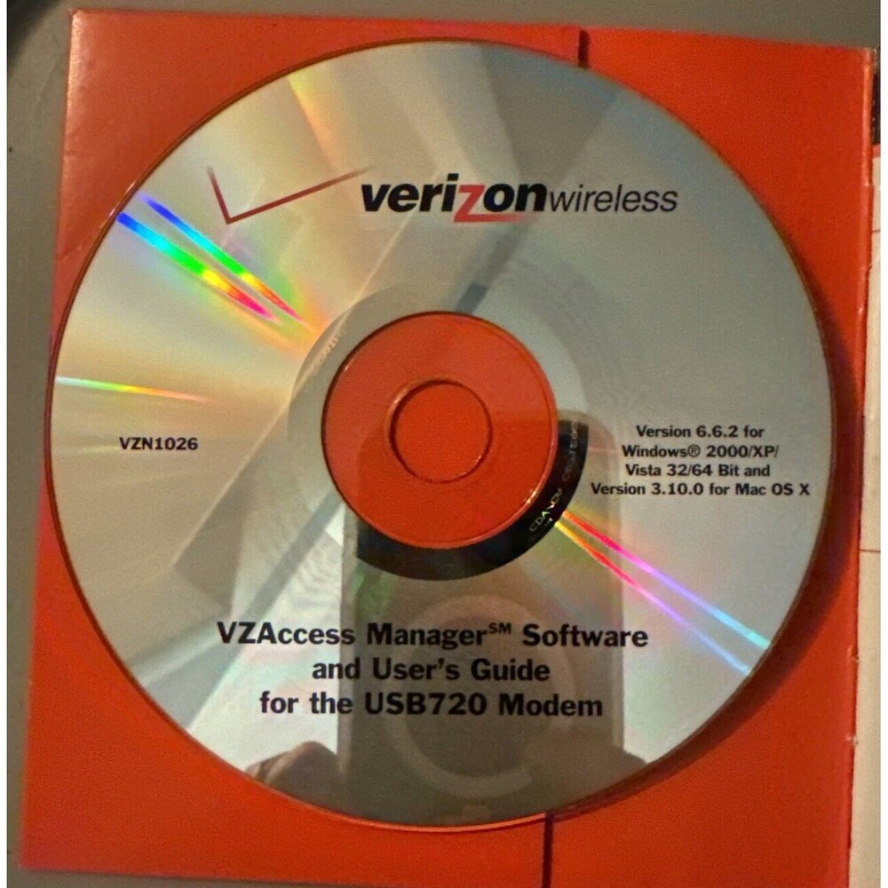 Verizon Wireless VZAccess Manager Software & User's Guide for USB720 Modem